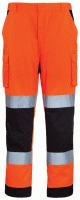 Coverguard jól láthatósági, fluo munkaruha Patrol deréknadrág narancs/kék vagy sárga/kék szín, egyenes fazon, bőséghajtással, kék lábszár 7PAOP-7PAJP