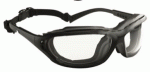 Lux optical Madlux 2/1 munkavédelmi szemüveg, mobil belső szivacsbélés és szárösszekötő gumipántok, karc+páramentes víztiszta lencse 60970-es