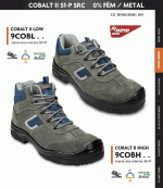 COBALT (S1P) kékesszürke hasítékbőr cipő LEP20 9COBL