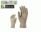 Emelt, 5-ös szinten vágásbiztos, hőálló, multiszálas (Kevlar/PA/pamut/acél) kesztyű - 10-es méret