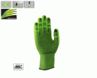 Uvex C5 dry, max. vágásbiztos, nagy szakítószilárdságú Dyneema+bambusz, pettyezett sárga