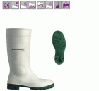 DUNLOP Protomastor Hygrade (SB) GAND9522XX fehér acél orrmerevítős PVC csizma