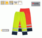 Fluo PU esőnadrág, 170g/m?, 3M csíkokkal