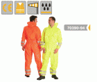 Fluo overall, kapucnis, vízhatlan, lélegző 150g/m?