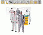 3M 4565 fehér kapucnis pe/pp. overall, leragasztott varratok, biol., antiszt., 49 g/m? (t4,5,6)