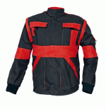 MAX kabát 260 g/m2 fekete/piros